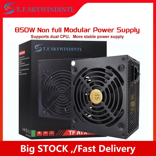 1PC ATX 850W 12V 120MM Power Supply Active PFC PC Source For Gaming Computer Power Supply Video Power Supply For PC Server