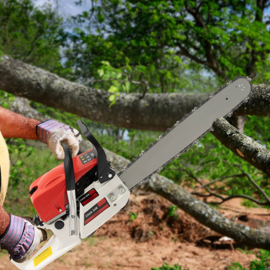 20 Inch Gas-powered Chainsaw 52CC 2000W 7500rpm Gasoline Chainsaw Single Cylinder Air-cooled 2-Stroke Gas Chain Saw